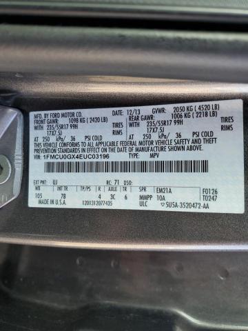 1FMCU0GX4EUC03196 | 2014 FORD ESCAPE SE