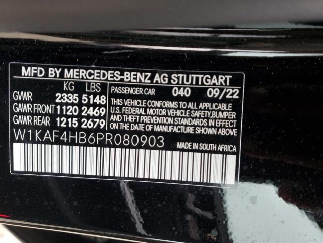 VIN W1KAF4HB6PR080903 2023 Mercedes-Benz C-Class, 3... no.12