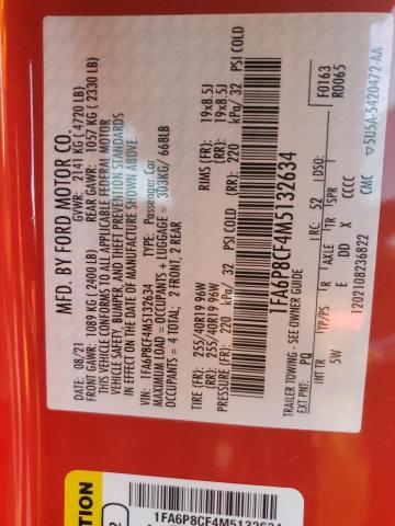 2021 FORD MUSTANG GT - 1FA6P8CF4M5132634