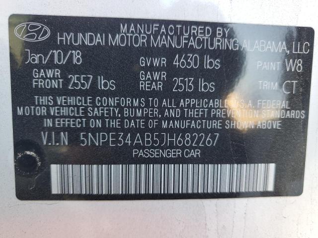 5NPE34AB5JH682267 | 2018 HYUNDAI SONATA SPO