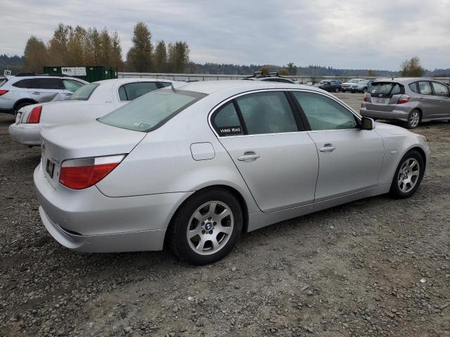 WBANA53514B173671 Auction: COPART Lot: 72199183 Location: WA - NORTH SEATTLE WBANA53514B173671 BMW 5 SERIES 2004 SILVER Photo 3