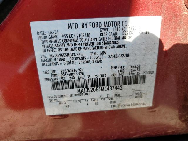 2021 FORD ECOSPORT - MAJ3S2GE5MC437443