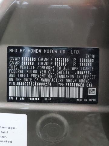 2019 ACURA RLX SPORT - JH4KC2F93KC000270