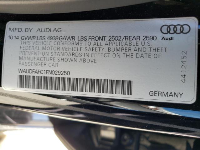 2015 Audi A6 Premium Plus VIN: WAUDFAFC1FN029250 Lot: 75300323
