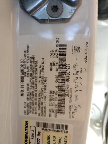 3FA6P0HD0JR207931 Ford FUSION SE