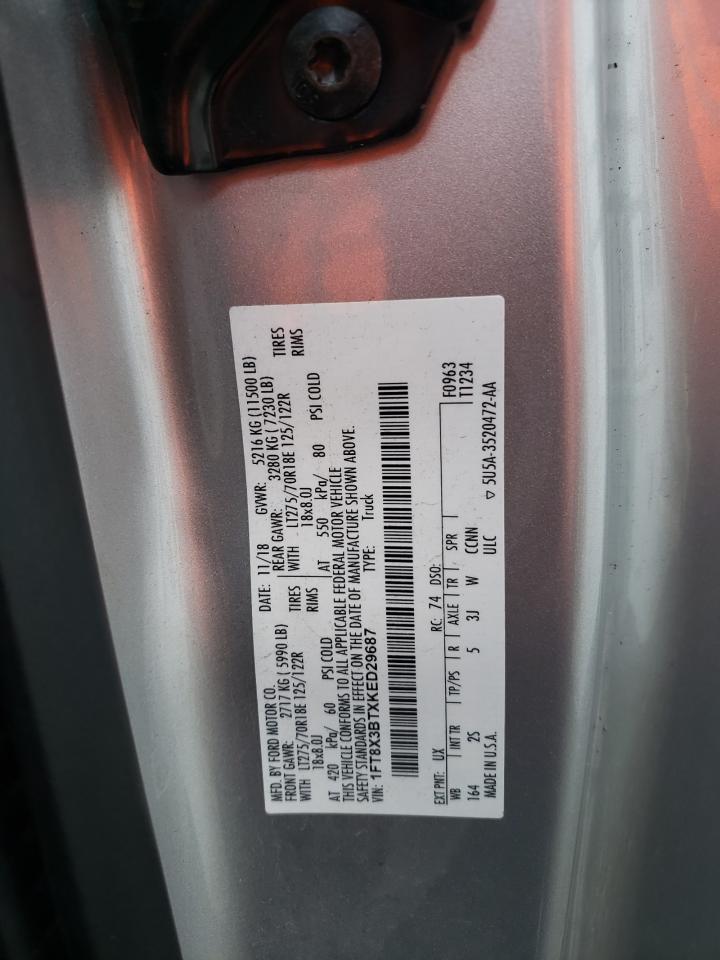 1FT8X3BTXKED29687 FORD F350 2019
