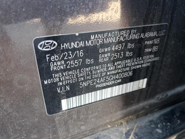 2016 HYUNDAI SONATA SE - 5NPE24AF5GH400806