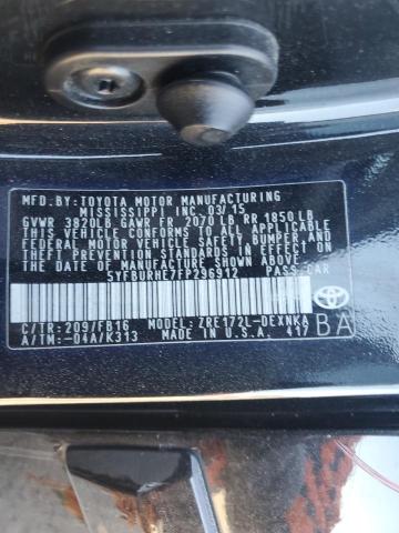 5YFBURHE7FP296912 | 2015 TOYOTA COROLLA L