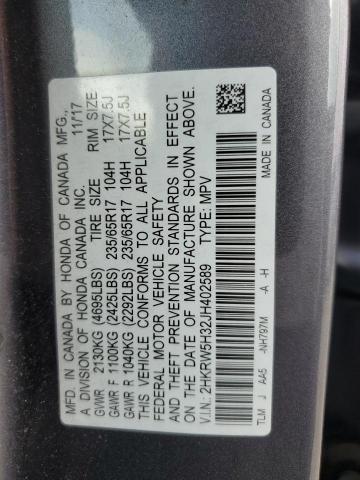 2HKRW5H32JH402589 Honda CR-V LX