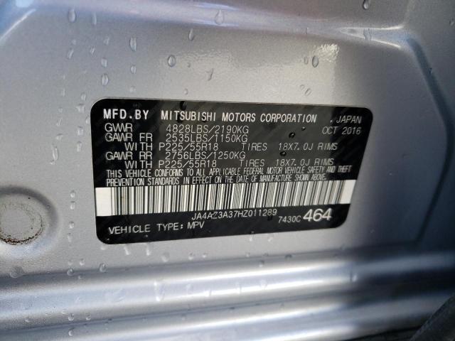 JA4AZ3A37HZ011289 | 2017 MITSUBISHI OUTLANDER