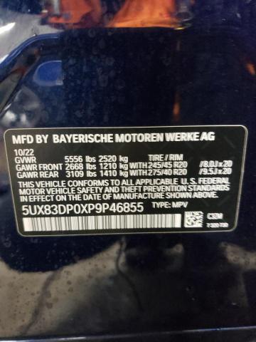 2023 BMW X3 M40I 5UX83DP0XP9P46855