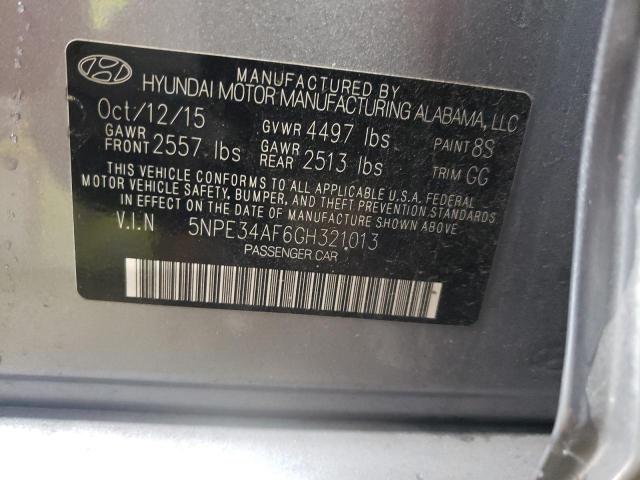 5NPE34AF6GH321013 | 2016 HYUNDAI SONATA SPO