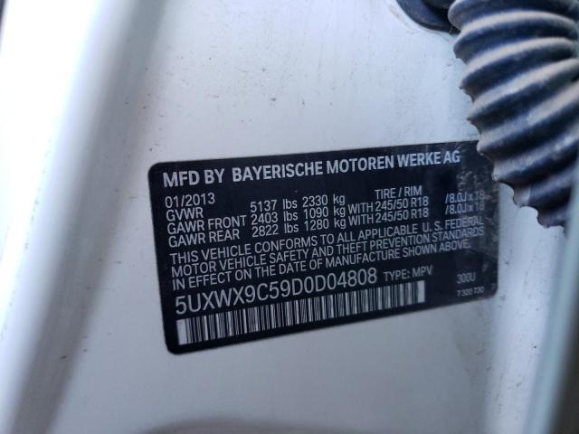 VIN 5UXWX9C59D0D04808 2013 BMW X3, Xdrive28I no.12