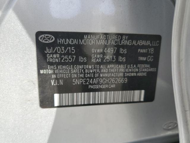 5NPE24AF9GH262669 | 2016 HYUNDAI SONATA SE