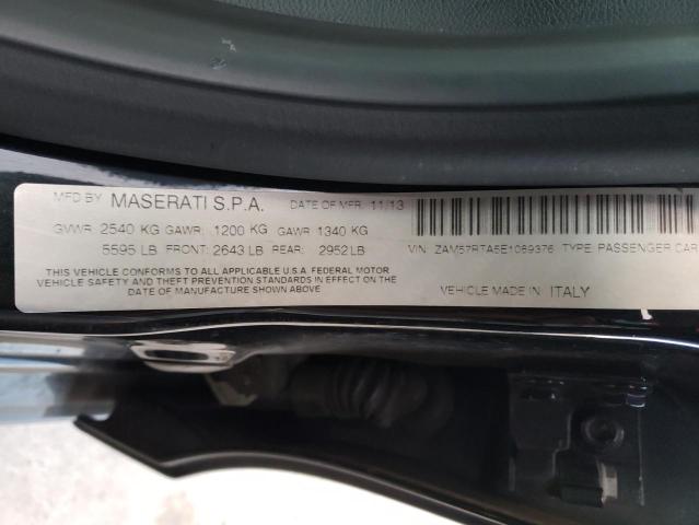 VIN ZAM57RTA5E1089376 2014 Maserati Ghibli, S no.12