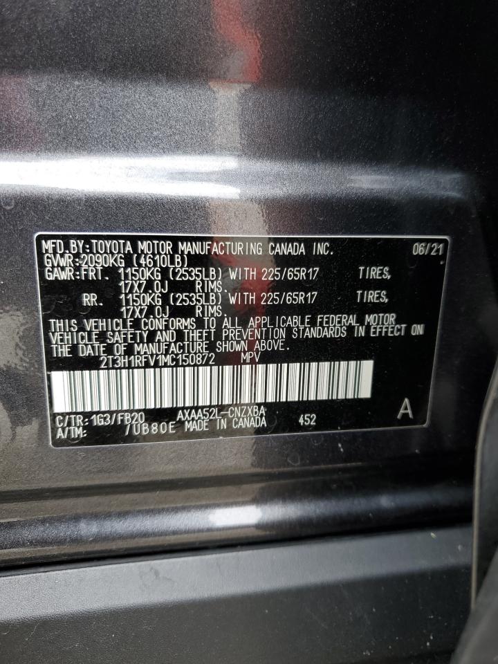 2T3H1RFV1MC150872 2021 Toyota Rav4 Le