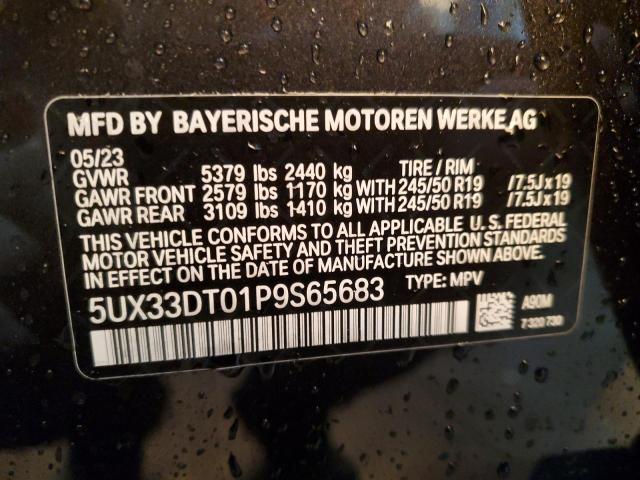 5UX33DT01P9S65683 | 2023 BMW X4 XDRIVE3