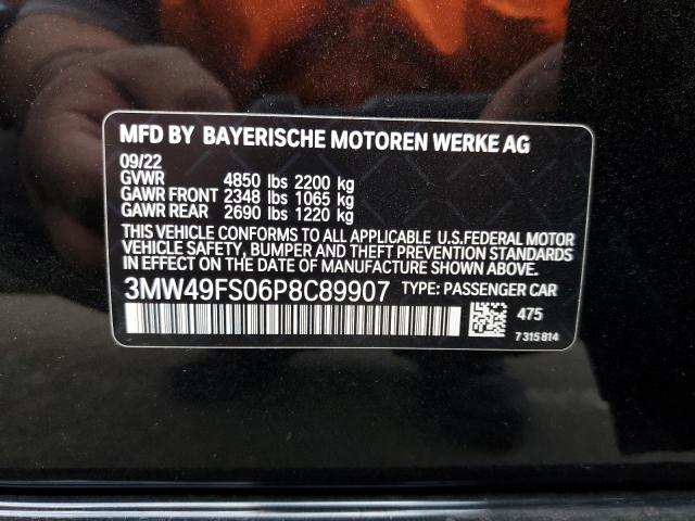 3MW49FS06P8C89907 BMW M3 40I 12