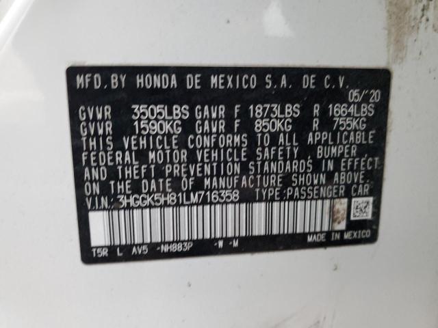 2020 HONDA FIT EX - 3HGGK5H81LM716358