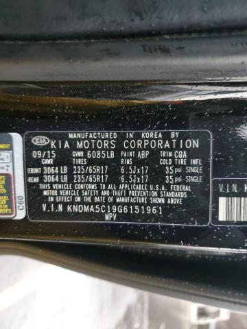 2016 KIA SEDONA L - KNDMA5C19G6151961