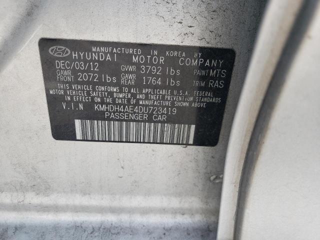 KMHDH4AE4DU723419 | 2013 Hyundai elantra gls