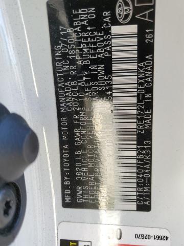 2017 TOYOTA COROLLA L - 2T1BURHE9HC954135