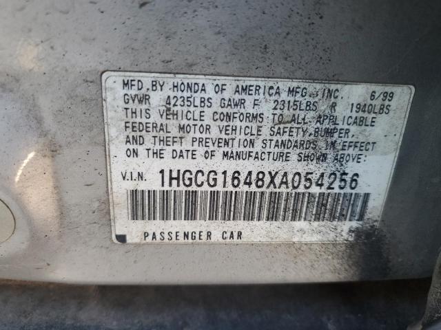 1999 Honda Accord Lx VIN: 1HGCG1648XA054256 Lot: 76291513