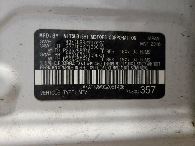 JA4AR4AW0GZ051406 Mitsubishi Outlander Sport Sel