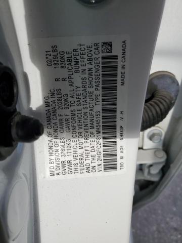 2021 HONDA CIVIC SPOR - 2HGFC2F81MH545153