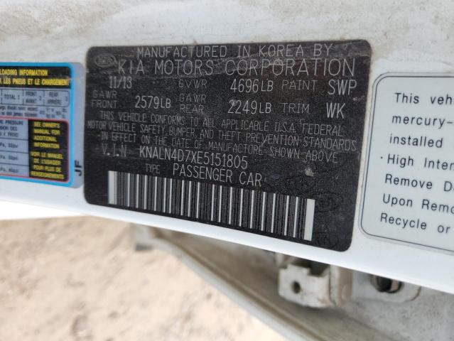 KNALN4D7XE5151805 KIA Cadenza Premium