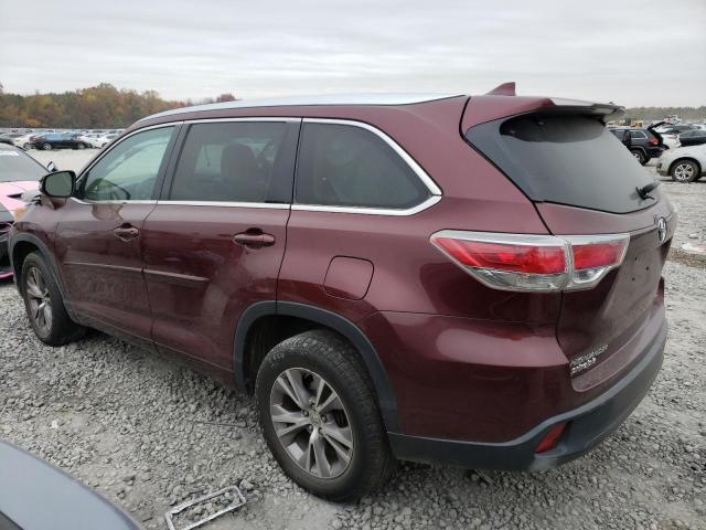 VIN 5TDKKRFH1ES015230 2014 Toyota Highlander, Xle no.2