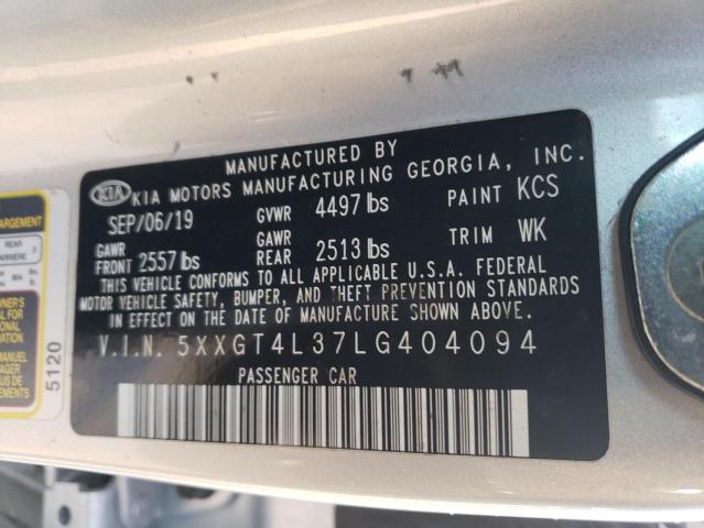 5XXGT4L37LG404094 KIA Optima Lx