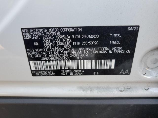 2023 SUBARU SOLTERRA P JTMABABA5PA024535