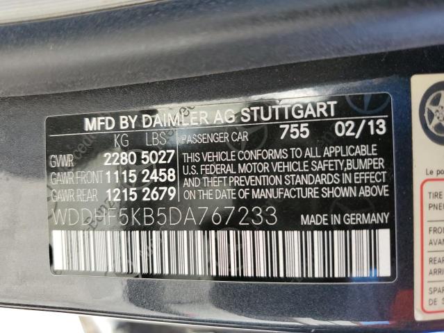 VIN WDDHF5KB5DA767233 2013 Mercedes-Benz E-Class, 350 no.12