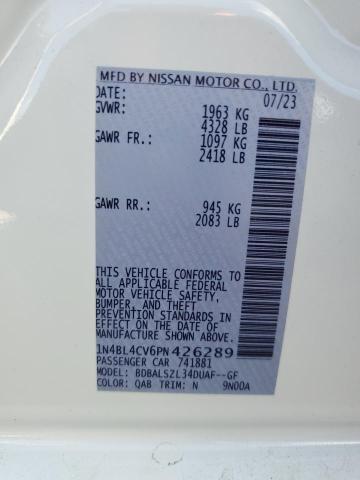 1N4BL4CV6PN426289 | 2023 NISSAN ALTIMA SR