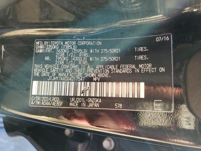 2016 LEXUS LX 570 JTJHY7AX0G4217547