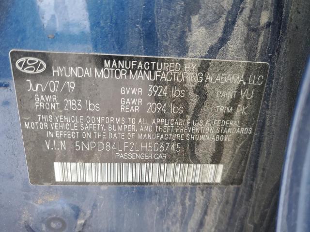 5NPD84LF2LH506745 | 2020 HYUNDAI ELANTRA SE