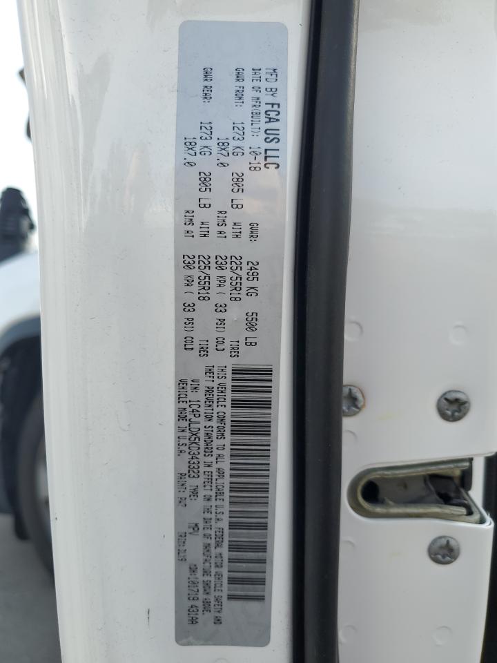 1C4PJLDX5KD343323 JEEP GRAND CHER 2019