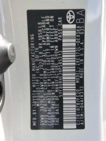5YFBURHE2HP585313 | 2017 TOYOTA COROLLA L