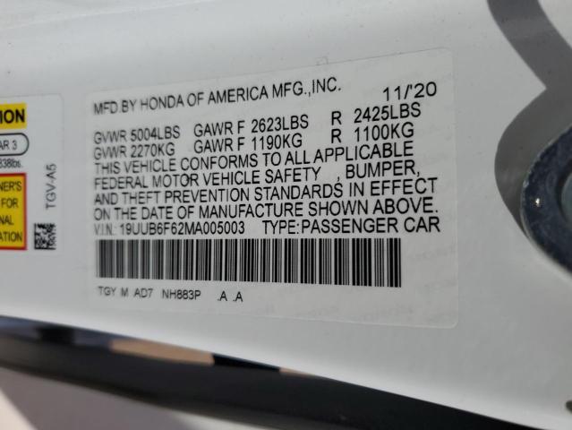 2021 ACURA TLX ADVANC 19UUB6F62MA005003