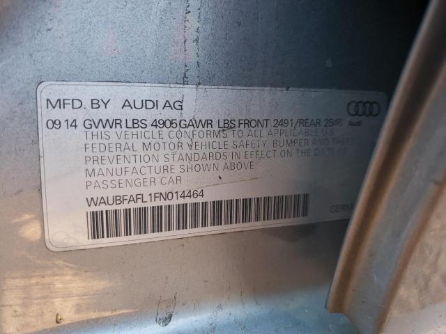 VIN WAUBFAFL1FN014464 2015 Audi A4, Premium no.13