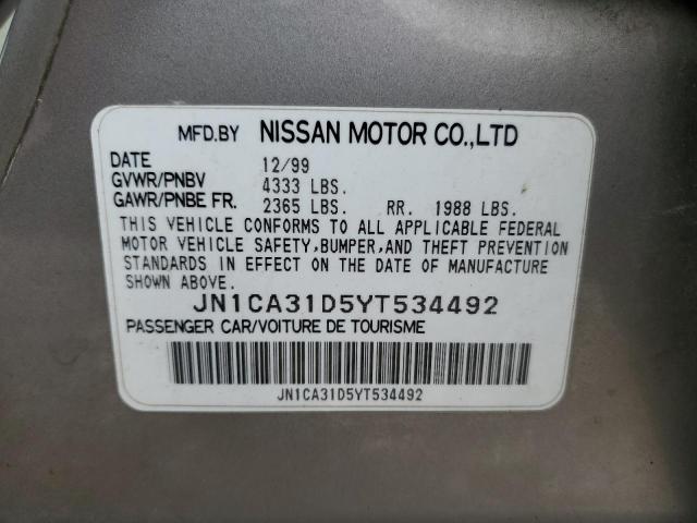 JN1CA31D5YT534492 | 2000 Nissan maxima gle