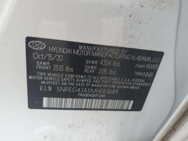 5NPEG4JA5MH083689 | 2021 HYUNDAI SONATA SE