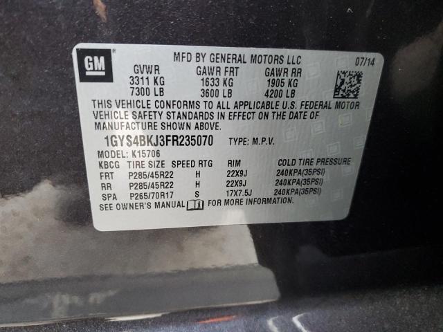 2015 CADILLAC ESCALADE L - 1GYS4BKJ3FR235070