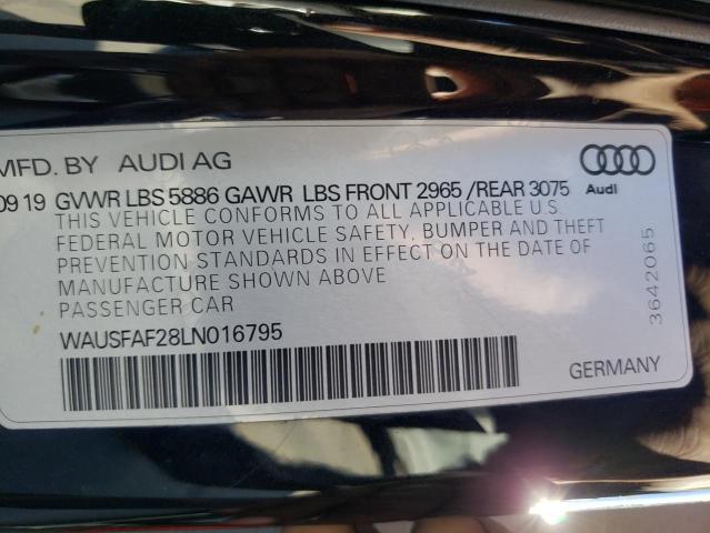 2020 AUDI S7 PRESTIG WAUSFAF28LN016795