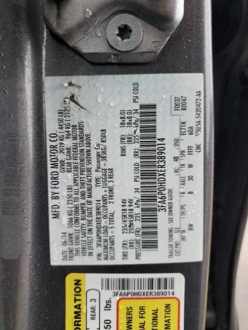 3FA6P0HDXER389014 | 2014 Ford fusion se