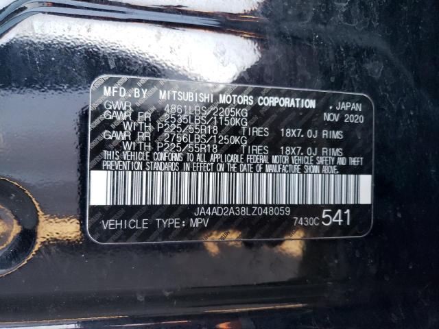 JA4AD2A38LZ048059 | 2020 MITSUBISHI OUTLANDER