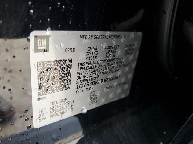 2018 CADILLAC ESCALADE L - 1GYS3BKJ9JR300967