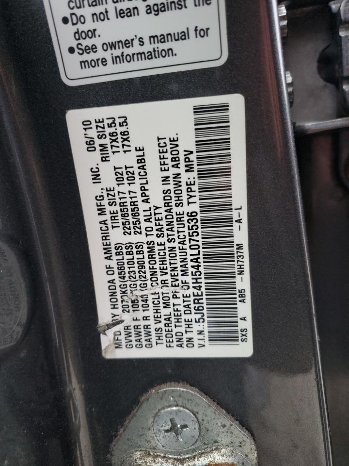 5J6RE4H54AL075536 2010 Honda Cr-V Ex