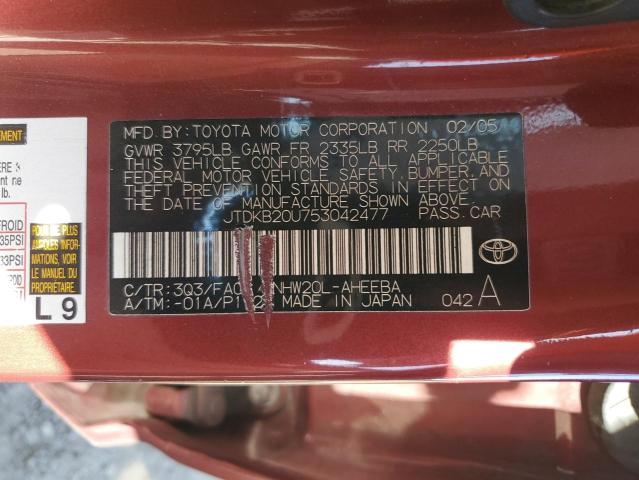 JTDKB20U753042477 2005 Toyota Prius